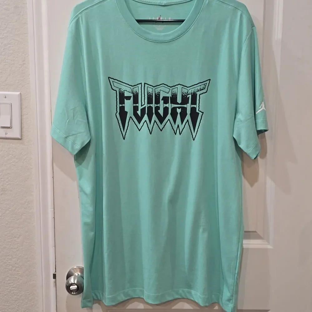 Jordan Flight Crewneck T-Shirt- Green‎